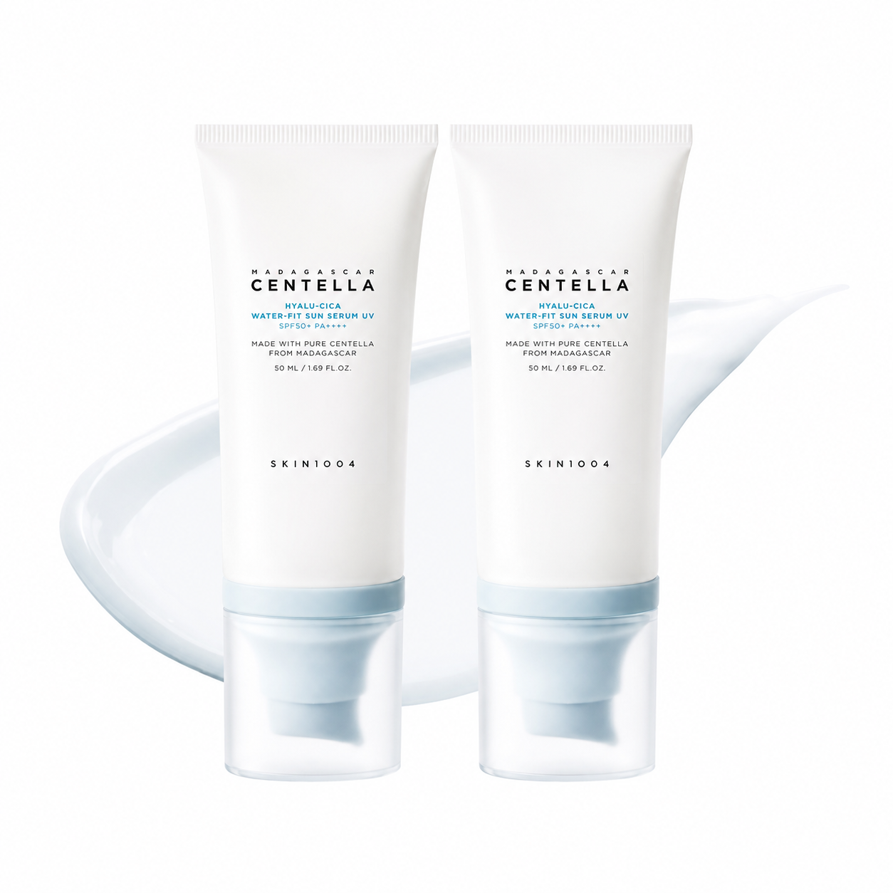 2EA [SKIN1004] Madagascar Centella Hyalu-Cica Water-Fit Sun Serum UV 50ml Double Pack (2ea) *Special Price*