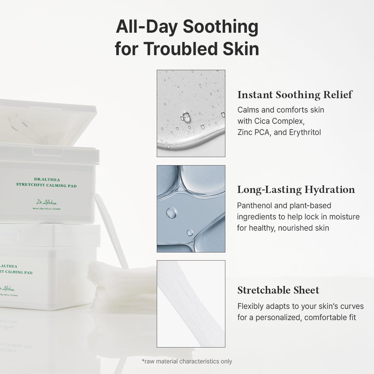 [Dr.Althea] StretchFit Calming Pad (50ea)