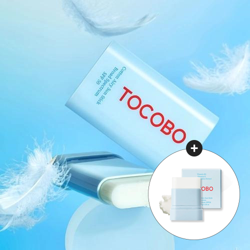 *SPECIAL PRICE* [TOCOBO] *renew* Cotton Airy Sun Stick SPF50 19ml + Free Gift