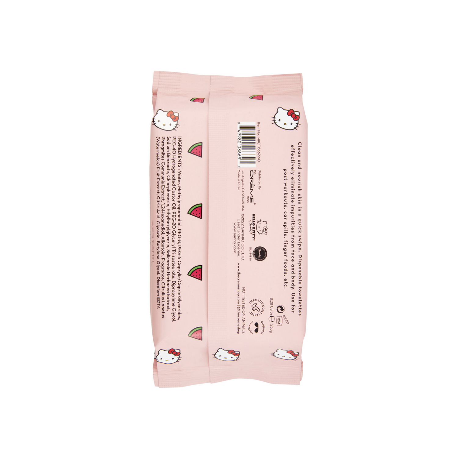 [The Crème Shop] Hello Kitty Cleansing Towelettes 