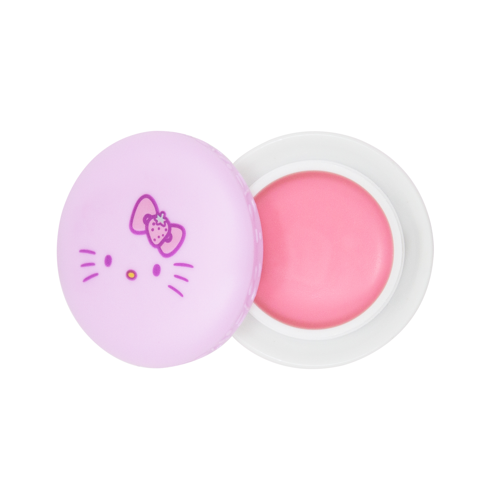 [The Crème Shop] Hello Kitty Macaron Lip Balm #Strawberry Rose