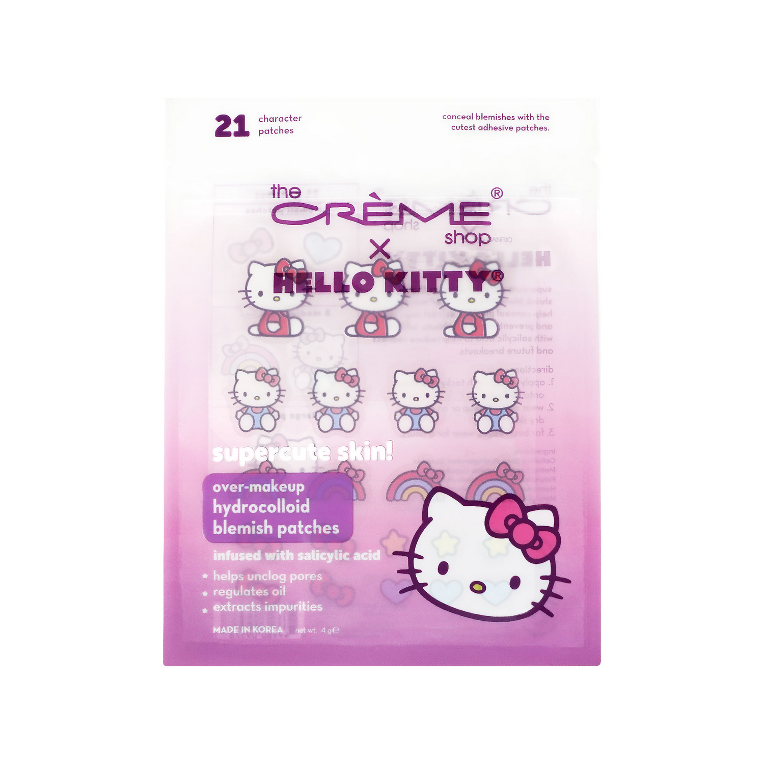 [The Crème Shop] Hello Kitty Over Makeup Hydrocolloid Blemish Patches 