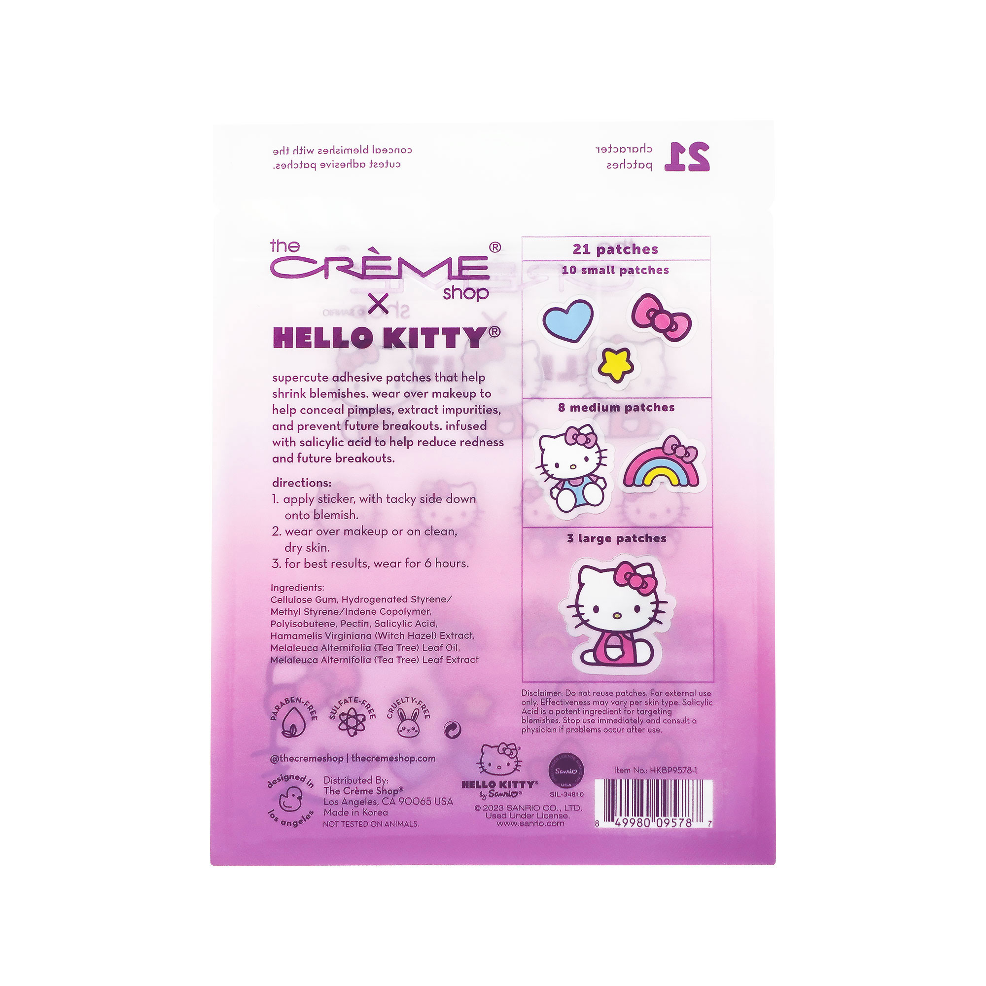 [The Crème Shop] Hello Kitty Over Makeup Hydrocolloid Blemish Patches #Supercute Skin!
