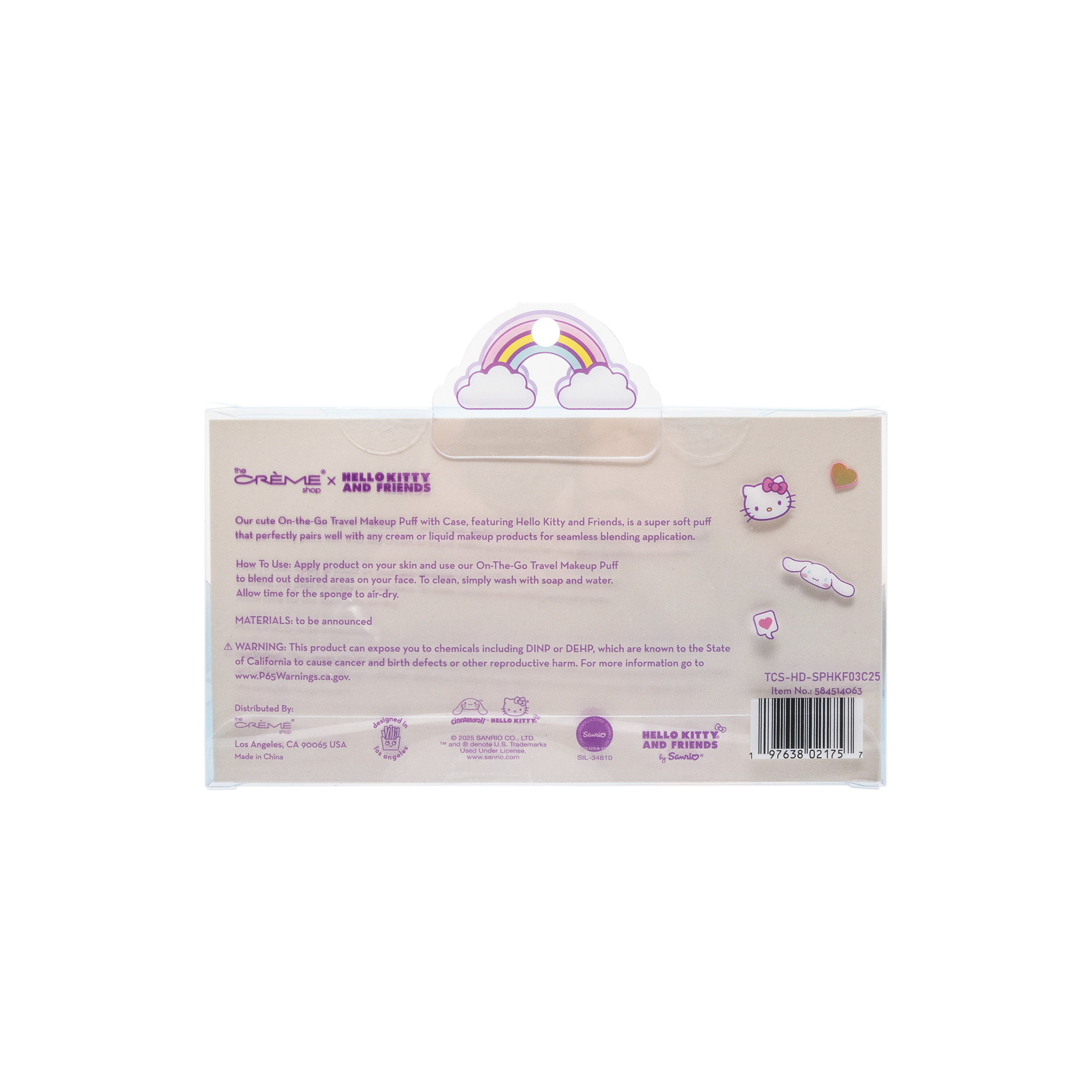 [The Crème Shop] Hello Kitty Makeup Puff Duo with Case