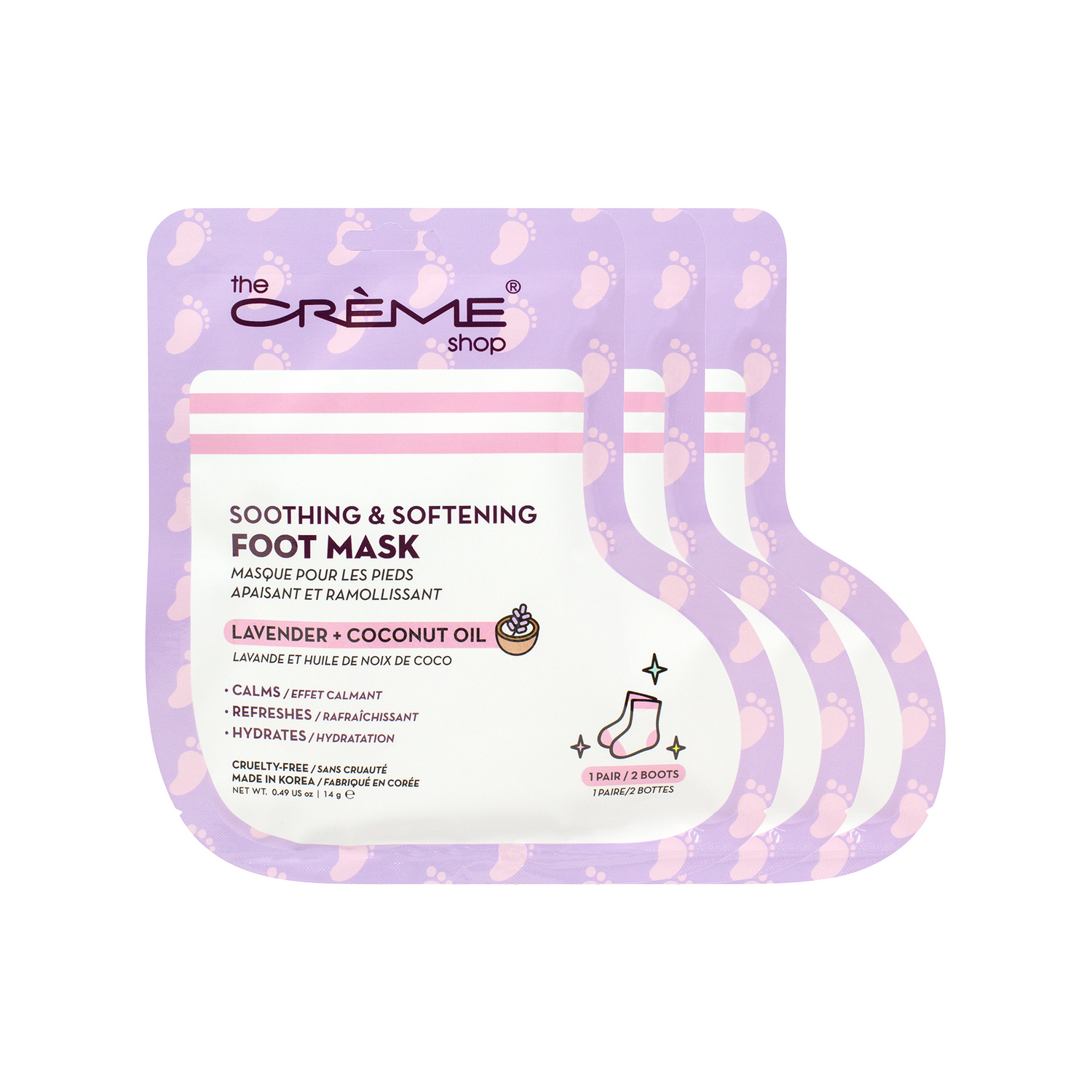 [The Crème Shop] Soothing Foot Mask 