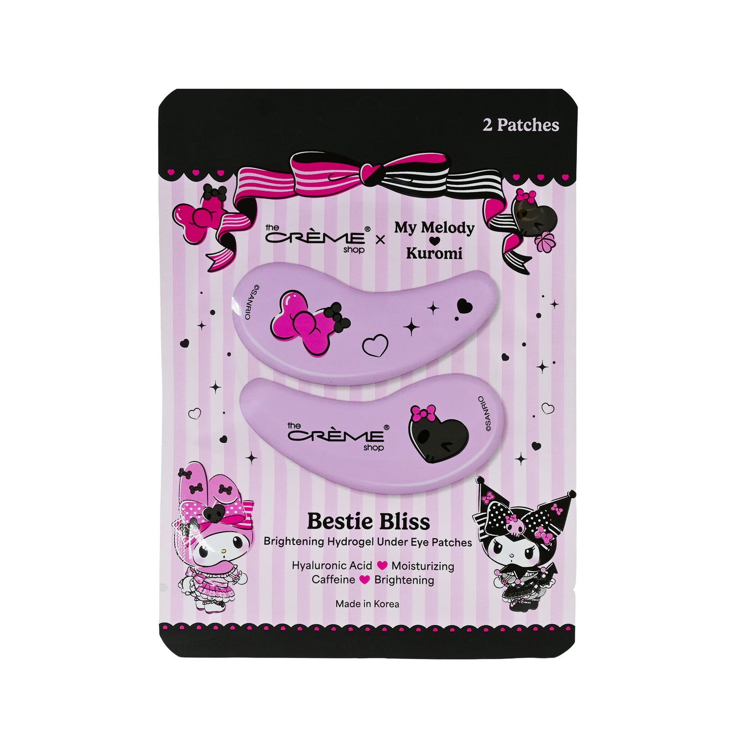[The Crème Shop] My Melody & Kuromi Brightening Hydrogel Under Eye Patches 