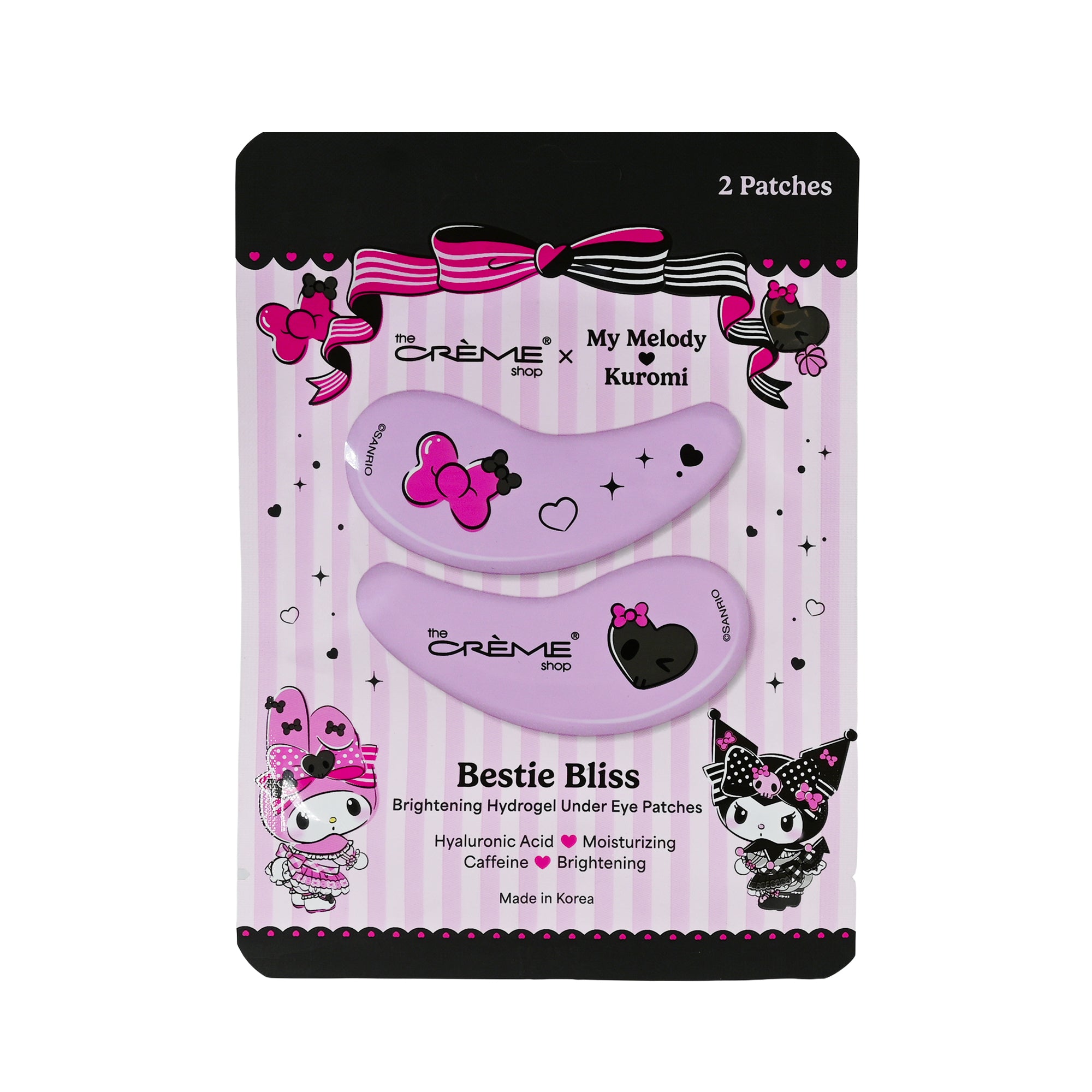 [The Crème Shop] My Melody & Kuromi Brightening Hydrogel Under Eye Patches #Bestie Bless