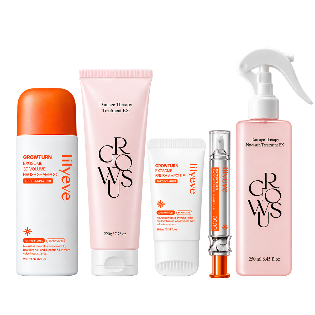 MOIDA SET [MOIDA] Complete Hair routine set (Shampoo + Treatment + Ampoule +  No-wash Treatment) *Special Price*