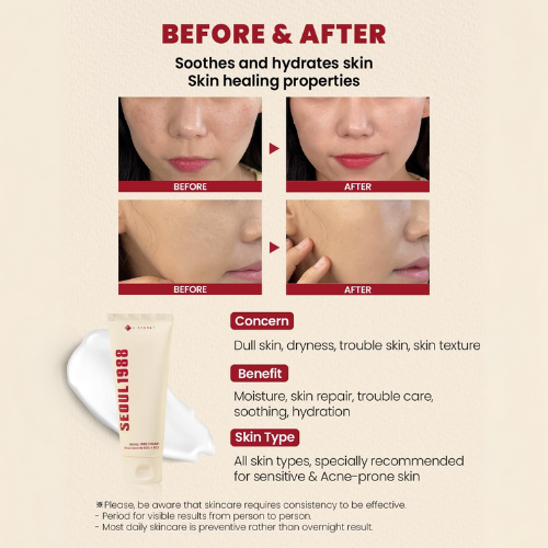 [KSECRET] SEOUL 1988 Cream : Snail Mucin 93% + Rice