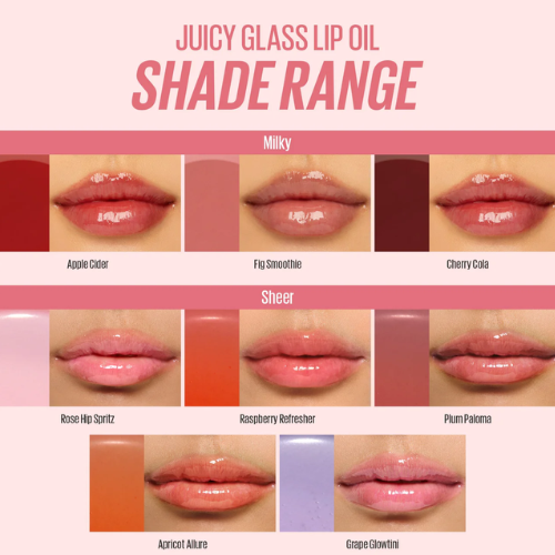 [Kaja] Juicy Glass Lip Oil #01 Rose Hip Spritz