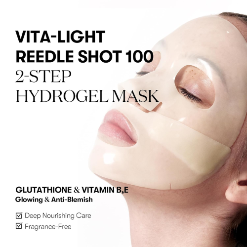 [VT Cosmetics] Vita-Light Reedle Shot 100 2-Step Hydrogel Mask (1ea)