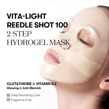 [VT Cosmetics] Vita-Light Reedle Shot 100 2-Step Hydrogel Mask (1ea)