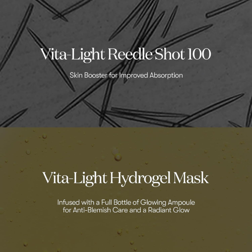 [VT Cosmetics] Vita-Light Reedle Shot 100 2-Step Hydrogel Mask (1ea)