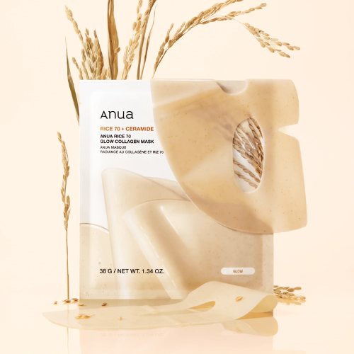 [Anua] Rice 70 Glow Collagen Mask (4ea)