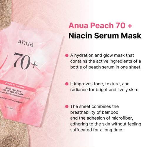 [Anua] *renew* Peach 70 Niacin Serum Mask (1ea)