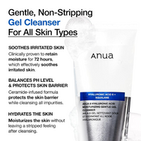 [Anua] 8 Hyaluronic Acid Moisturizing Gentle Gel Cleanser
