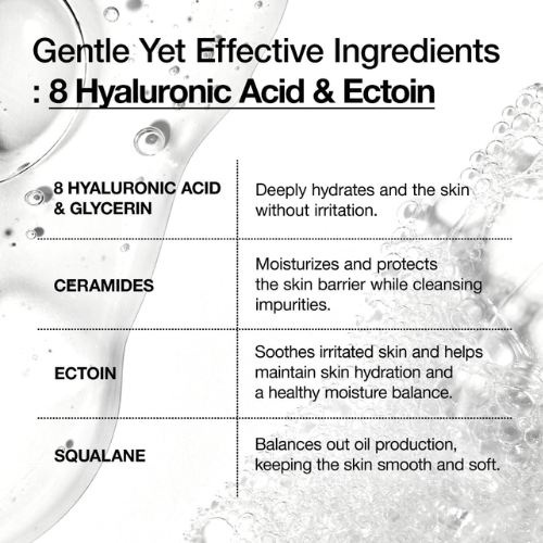 [Anua] 8 Hyaluronic Acid Moisturizing Gentle Gel Cleanser