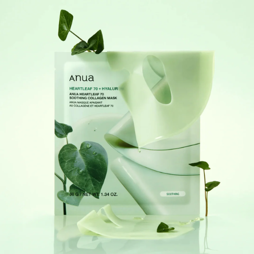 [Anua] Heartleaf 70 Soothing Collagen Mask (4ea)