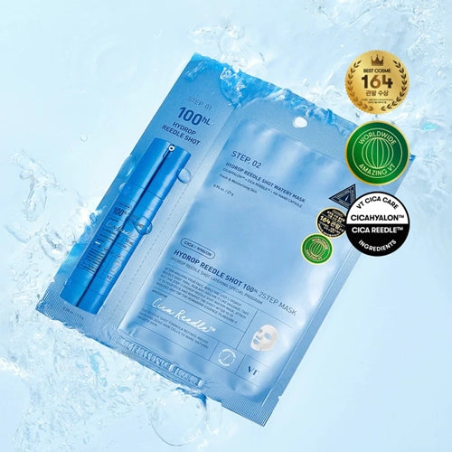 [VT Cosmetics] Hydrop Reedle Shot 100hL 2 Step Mask (1ea)