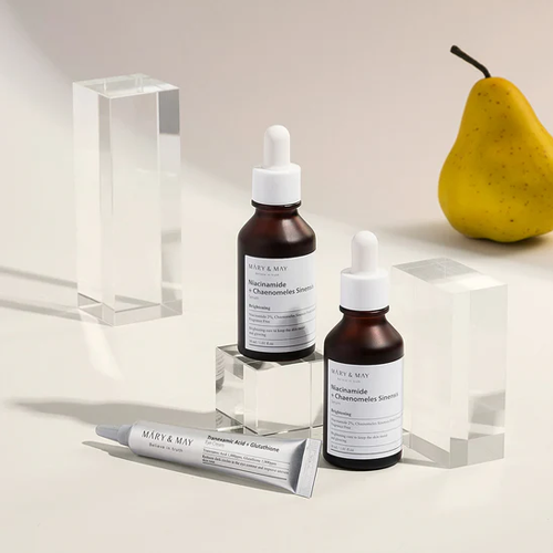 [Mary&May] Niacinamide Serum Duo twin Pack (Niacinamide+Chaenomeles Sinensis Serum 30ml 2EA+Tranexamic Acid+Glutathion Eye Cream 12g (Miniature) 2EA)