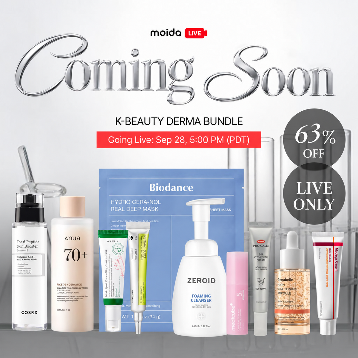LIVE-EXCLUSIVE [MOIDA] Skin Recovery Clinic Set (10 Items Included)