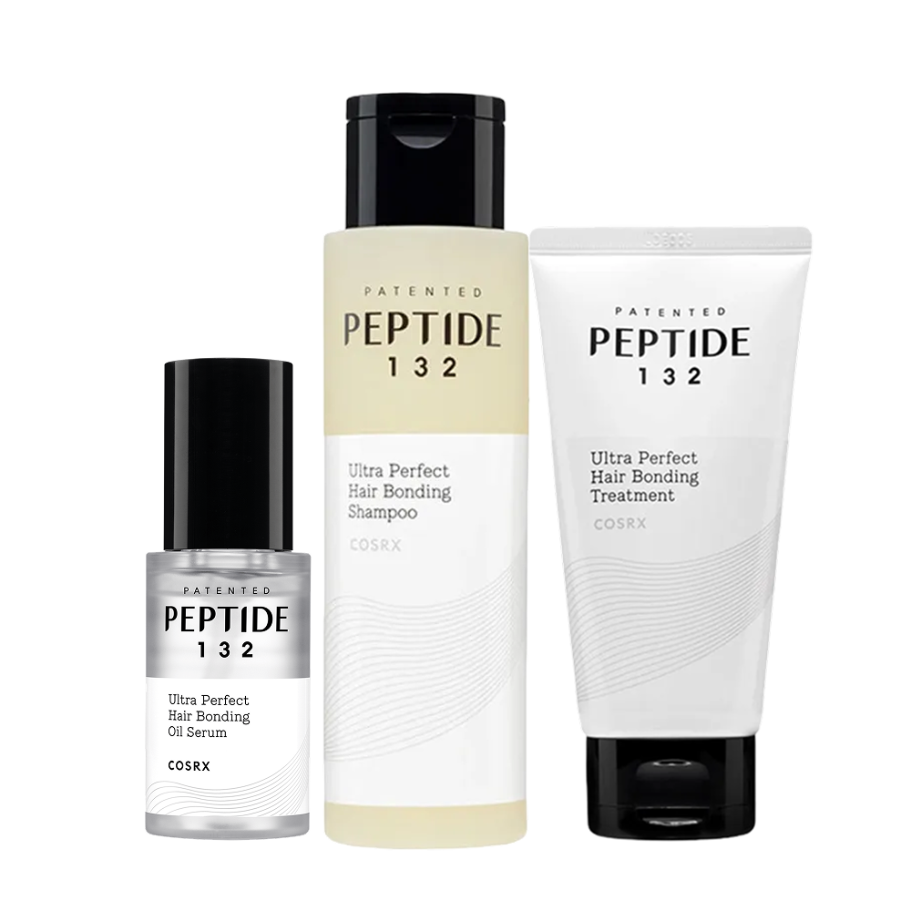 MOIDA SET [COSRX] PEPTIDE-132 Ultra Perfect Hair Care Set for Damaged & Frizzy Hair (Shampoo + Serum + Treatment) *Special Price*