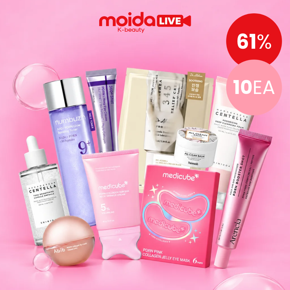 LIVE-EXCLUSIVE [MOIDA] Prep to Glow Set (Winter Glow Routine) (10 Items Included)