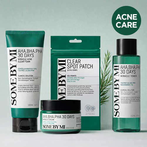*Special Price* MOIDA SET [SOMEBYMI] Acne care routine (Cleanser + Toner + Cream + Patches)