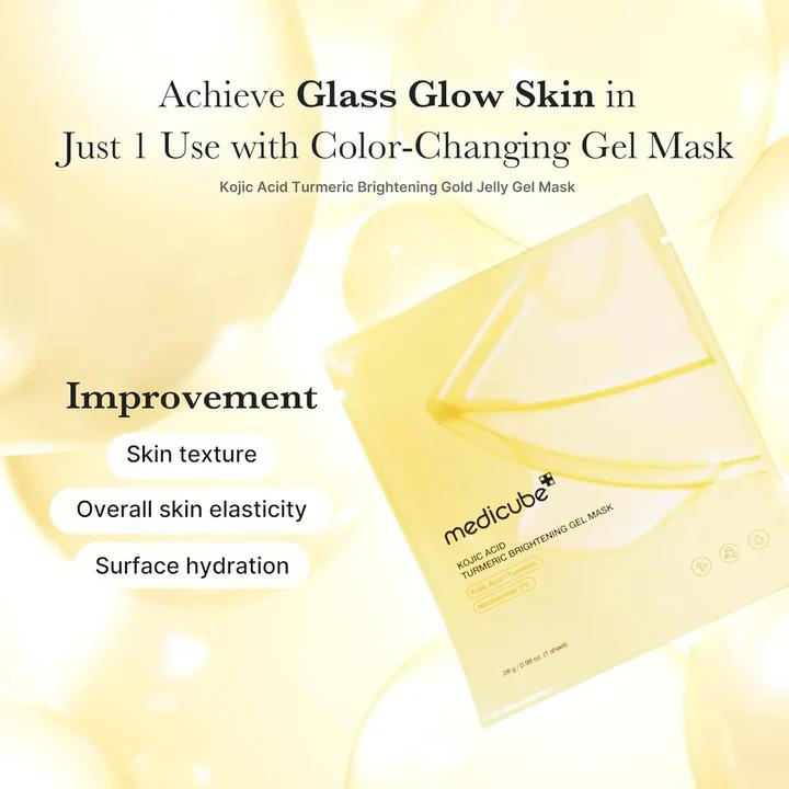 [Medicube] Kojic Acid Turmeric Brightening Gel Mask (1ea/4ea)