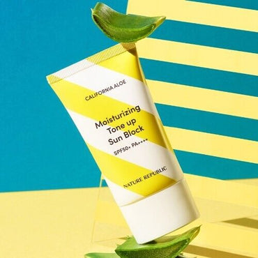 [Nature Republic] California Aloe Moisturizing Tone up Sun Block SPF50+PA++++ 57ml