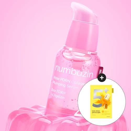 [Numbuzin] No.2 Rose PDRN Collagen Plumping Serum 30ml + Free Gift
