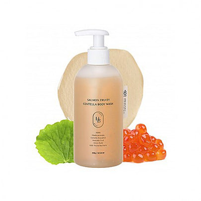 [HEVEBLUE] Salmon Fruity Centella Body Wash 300ml