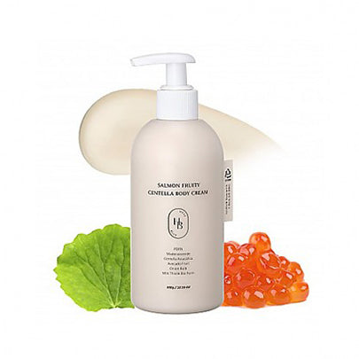 [HEVEBLUE] Salmon Fruity Centella Body Cream 300ml