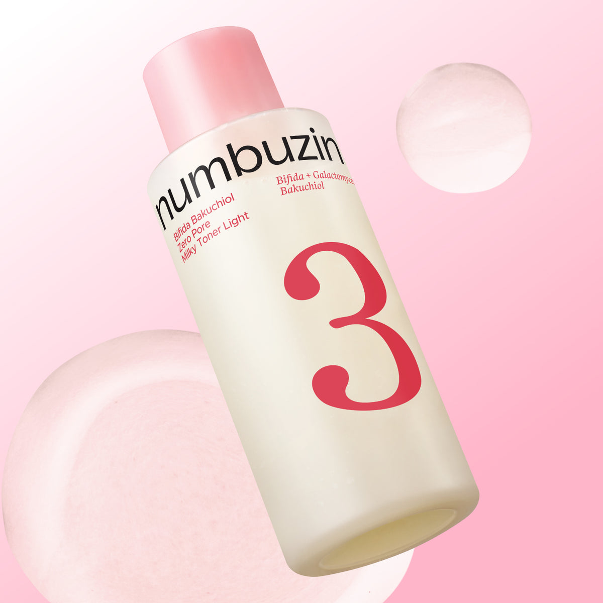 [Numbuzin] No.3 Bifida Bakuchiol Zero Pore Milky Toner Light 200ml