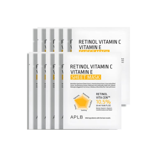 [APLB] Retinol Vitamin C Vitamin E Sheet Mask (10ea)