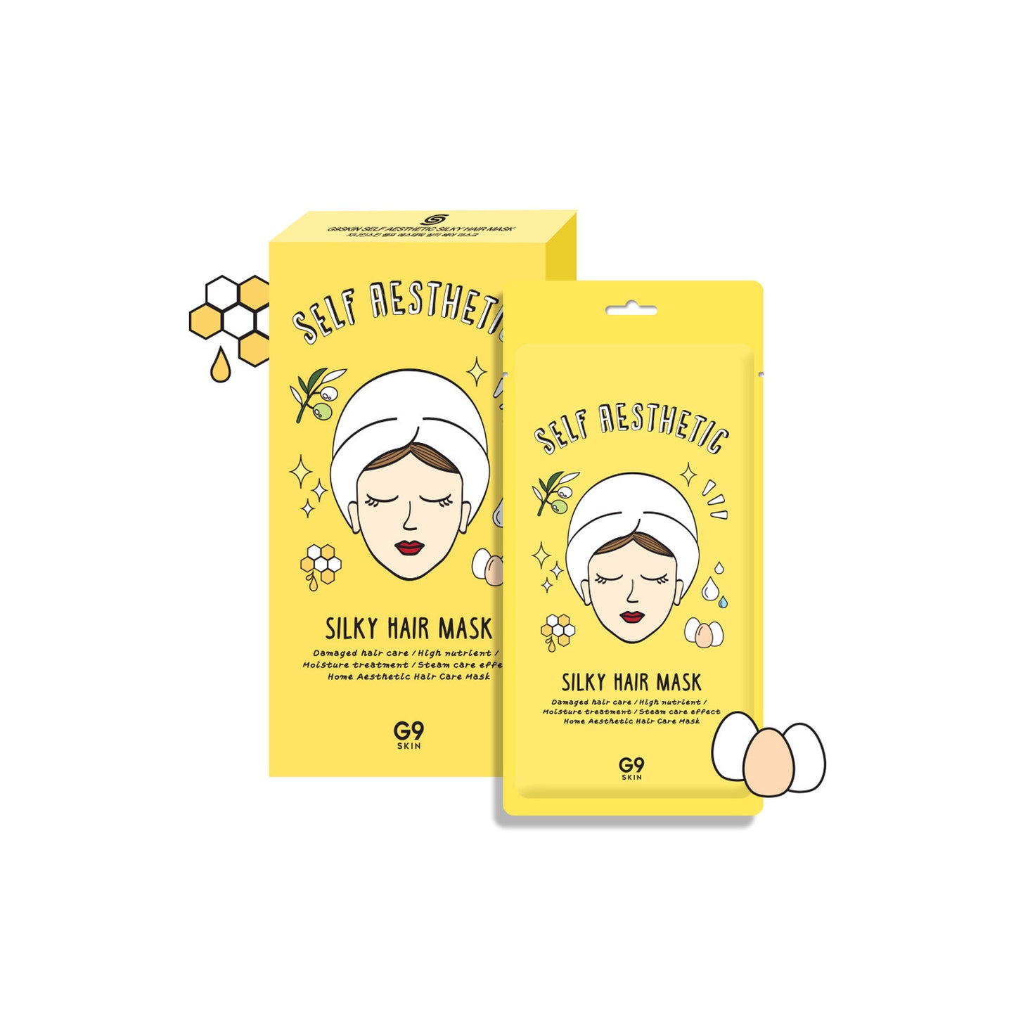 [G9SKIN] Self aesthetic Silky hair mask (5P)