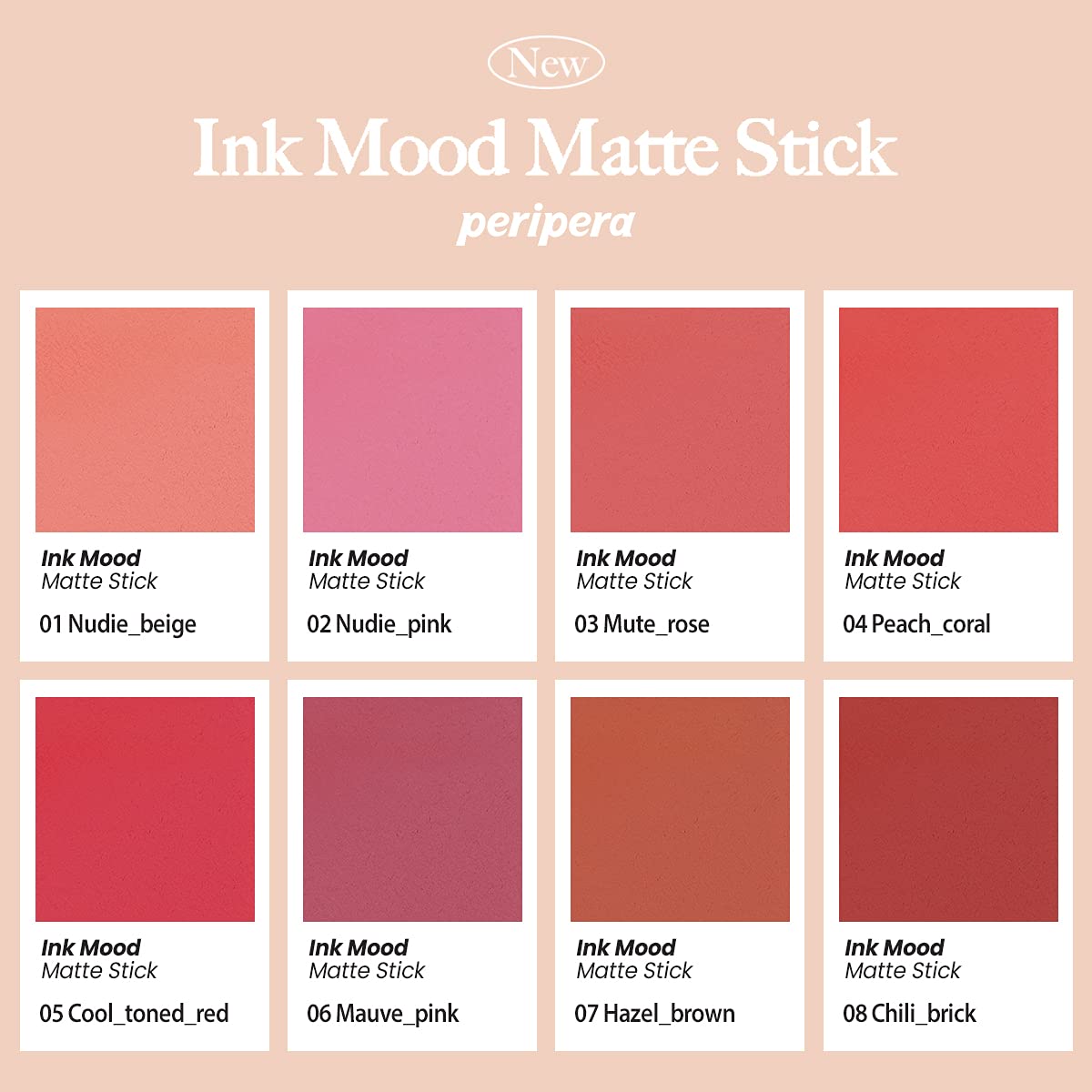 *CLEARANCE*[Peripera] Ink Mood Matte Stick (2 colors)