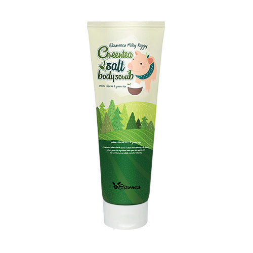 [Elizavecca] Greentea Salt Body Scrub 300ml (Tube Type)