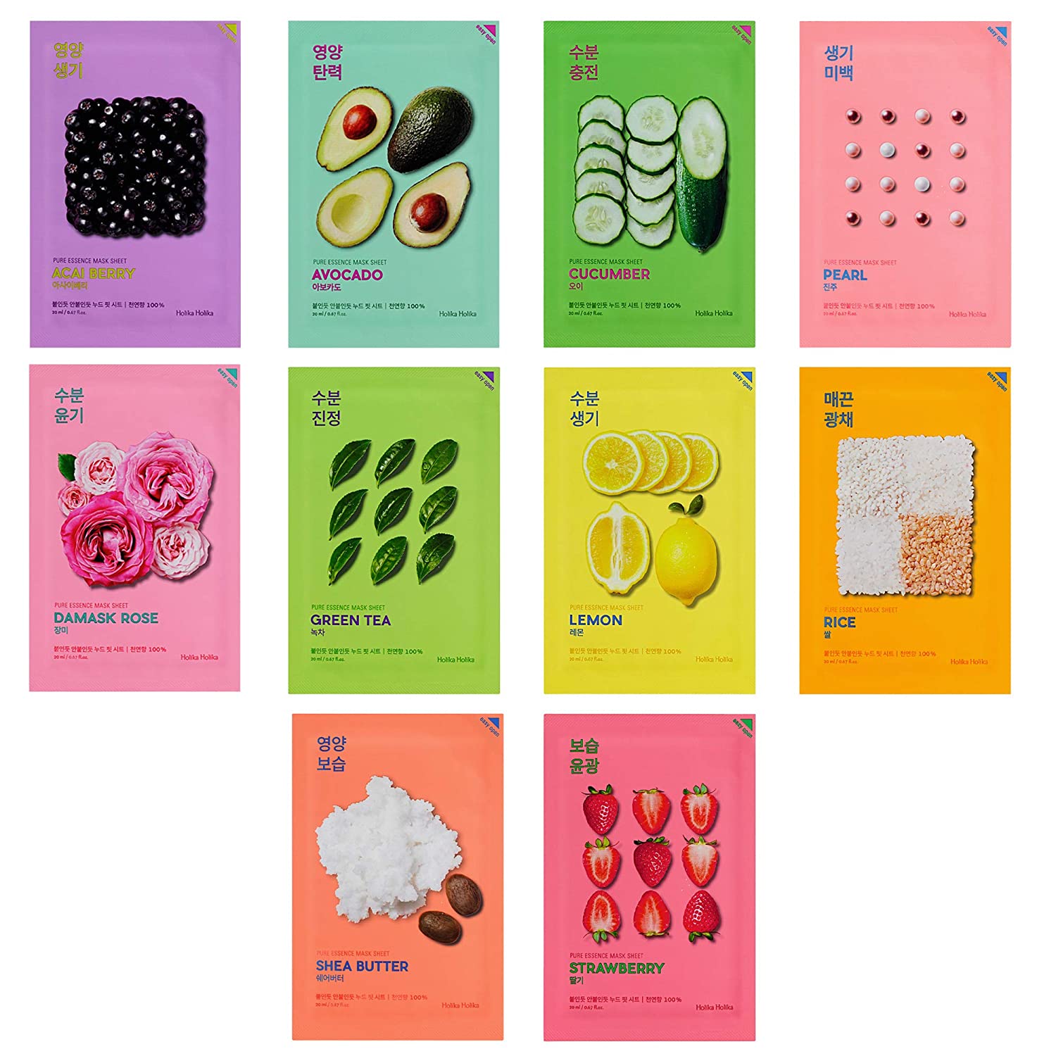 [Holika Holika] Pure Essence Sheet Mask (9 types)