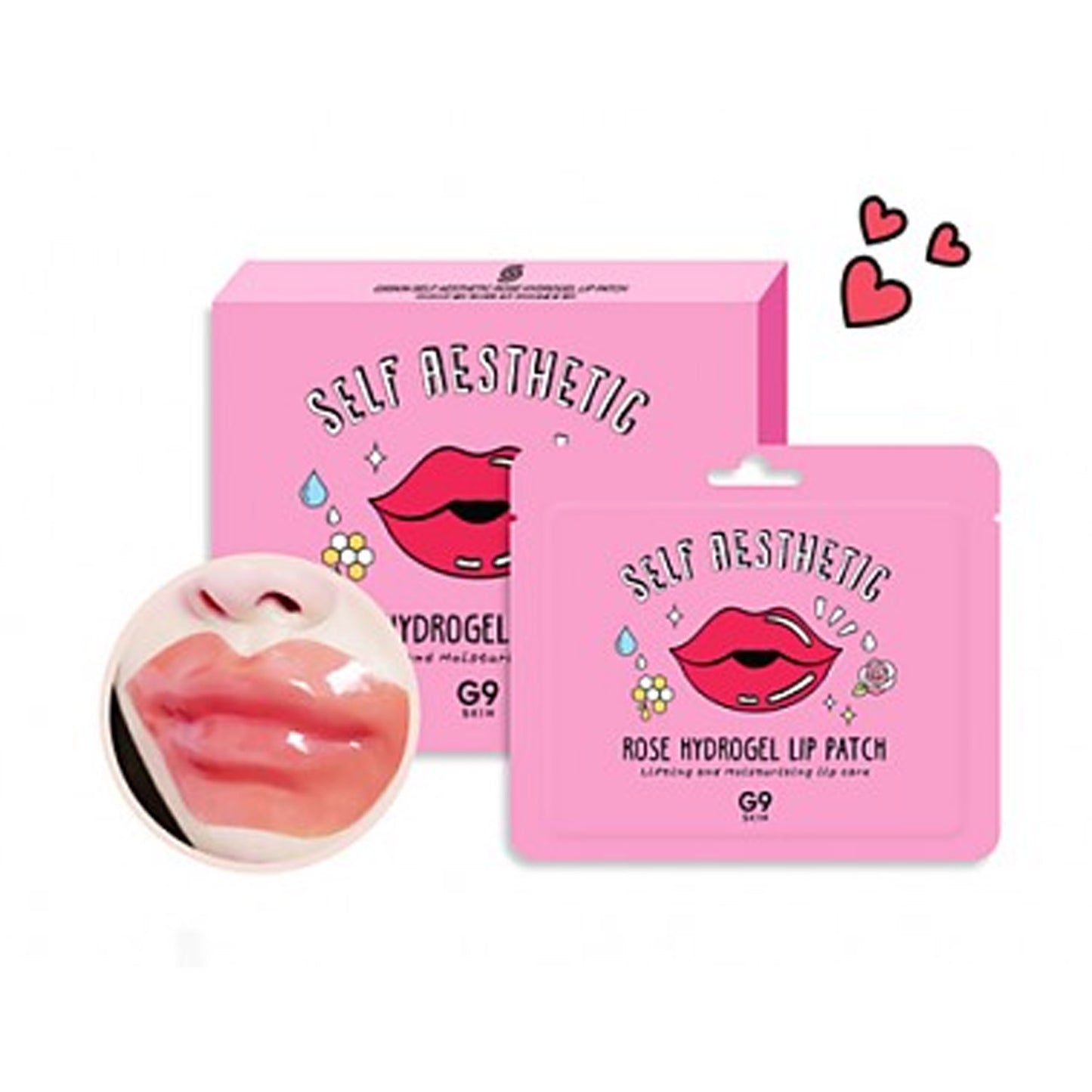 [G9SKIN] Self Aesthetic Rose Hydrogel Lip Patch (5P)