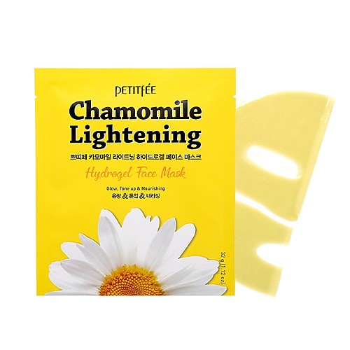 [Petitfee] Chamomile Lightening Hydrogel Face Sheet Mask (5ea)