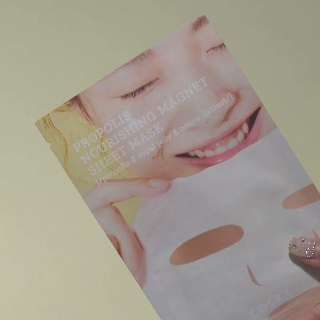 Cargar vídeo: [COSRX] Full Fit Propolis Nourishing Magnet Sheet Mask (1ea/5ea)