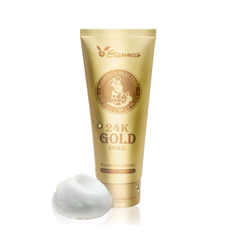 [Elizavecca] Milky Piggy 24k Gold Snail Foam Cleansing 180ml