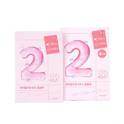 [numbuzin] No.2 Water Collagen 65% Voluming Sheet Mask (4ea)