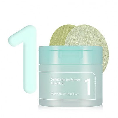 [numbuzin] No.1 Centella Re-leaf Green Toner Pad 190ml (70pads)